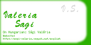 valeria sagi business card